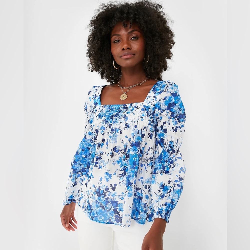 NWT Tuckernuck Bluebell Meadows Tilly Blouse XS